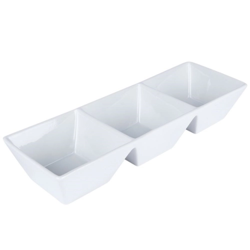 Miseczka ceramiczna na dipy sosy przekąski do sosów dip biały 3x220ml